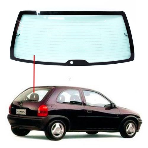 Vidro-Vigia-Corsa-2-PTS-C--Break-Light-Quadrado-Termico-Verde Vidro-Vigia-Corsa-2-PTS-C--Break-Light-Quadrado-Termico-Verde