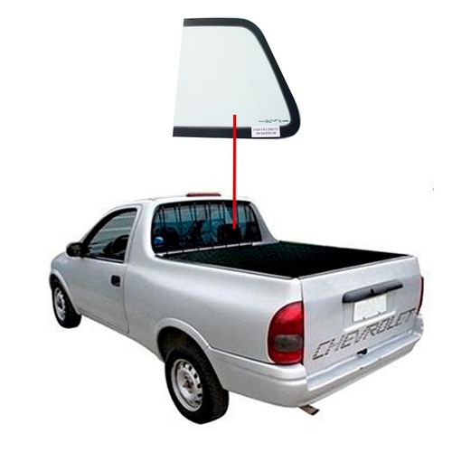Vidro-Vigia-Pick-up-Corsa-Lado-direito-Fixo Vidro-Vigia-Pick-up-Corsa-Lado-direito-Fixo
