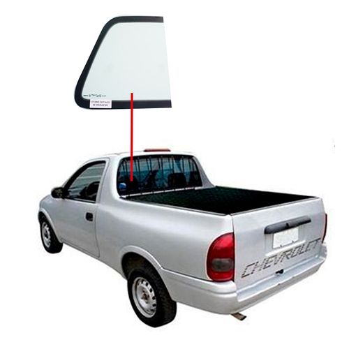 Vidro-Vigia-Pick-Up-Corsa-Lado-esquerdo-Fixo Vidro-Vigia-Pick-Up-Corsa-Lado-esquerdo-Fixo