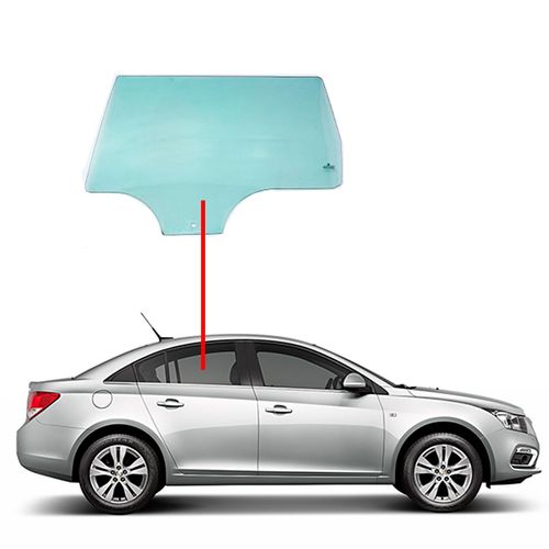 Vidro-Porta-Traseira-Cruze-Sedan-Lado-Direito Vidro-Porta-Traseira-Cruze-Sedan-Lado-Direito