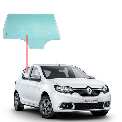 Vidro-Porta-Traseira-Sandero-14--Lado-Direito Vidro-Porta-Traseira-Sandero-14--Lado-Direito