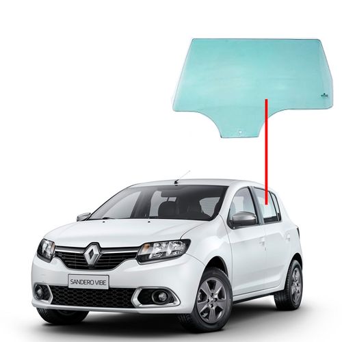 Vidro-Porta-Traseiro-Sandero-14--Lado-Esquerdo Vidro-Porta-Traseiro-Sandero-14--Lado-Esquerdo