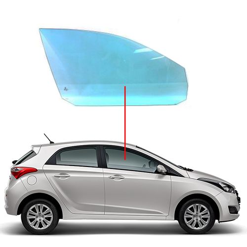 Vidro-Porta-Dianteira-HB20-Lado-Direito Vidro-Porta-Dianteira-HB20-Lado-Direito