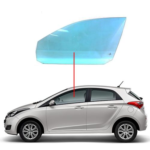 Vidro-Porta-Dianteira-HB20-Lado-Esquerdo Vidro-Porta-Dianteira-HB20-Lado-Esquerdo