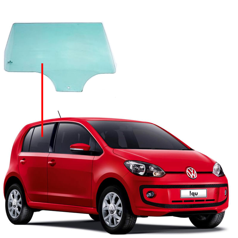 Vidro-Porta-Traseira-Volkswagem-UP-Lado-Direito