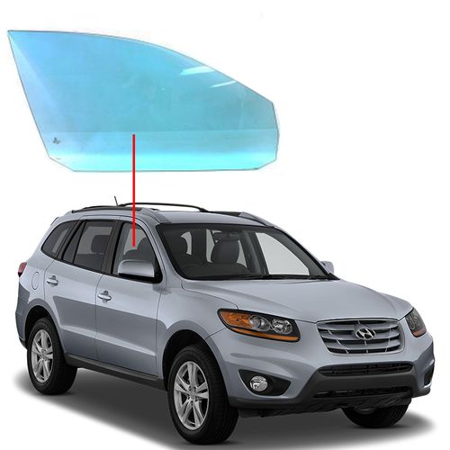 Vidro-Porta-Dianteira-Santa-Fe-Lado-Direito Vidro-Porta-Dianteira-Santa-Fe-Lado-Direito