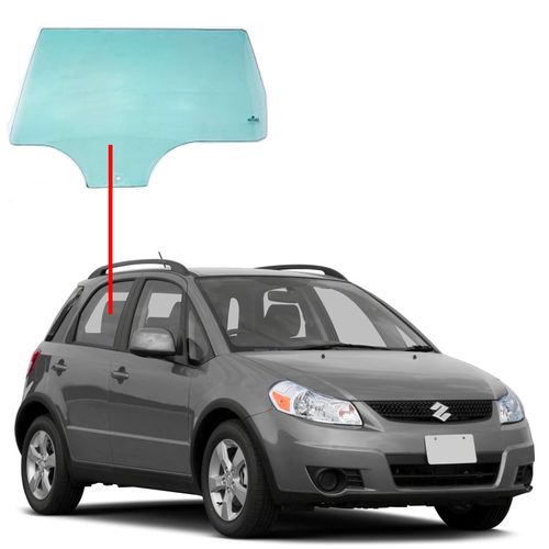 Vidro-de-Porta-Traseira-SX4--14-Lado-Direito Vidro-de-Porta-Traseira-SX4--14-Lado-Direito