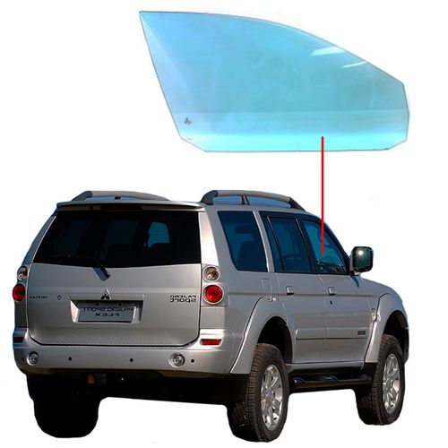 Vidro-de-Porta-Dianteira-Pajero-Sport-05--Lado-Direito Vidro-de-Porta-Dianteira-Pajero-Sport-05--Lado-Direito