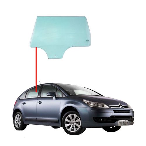 Vidro-de-Porta-Traseira-C4-Hatch-Lado-Direito Vidro-de-Porta-Traseira-C4-Hatch-Lado-Direito