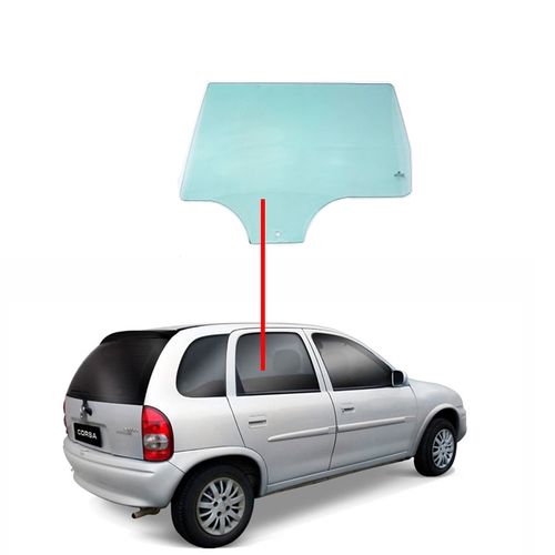 Vidro-de-Porta-Traseira-Corsa--02-4-Portas-Lado-Direito-Verde Vidro-de-Porta-Traseira-Corsa--02-4-Portas-Lado-Direito-Verde