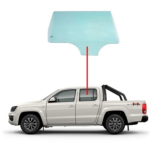 Vidro-De-Porta-Traseira-Amarok-Lado-Esquerdo Vidro-De-Porta-Traseira-Amarok-Lado-Esquerdo