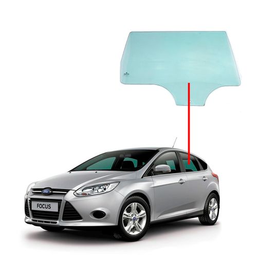 Vidro-De-Porta-Traseira-Focus-14--Lado-Esquerdo Vidro-De-Porta-Traseira-Focus-14--Lado-Esquerdo