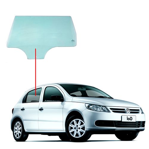 Vidro-De-Porta-Traseira-Gol-G5---G6-Lado-Direito---Verde Vidro-De-Porta-Traseira-Gol-G5---G6-Lado-Direito---Verde