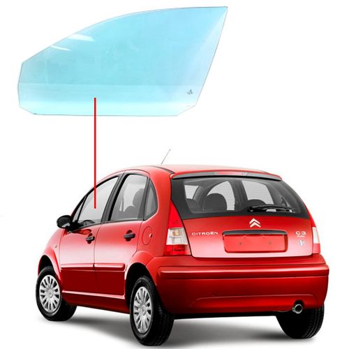 Vidro-De-Porta-Dianteira-C3-08-11-Lado-Esquerdo-Sem-Furo Vidro-De-Porta-Dianteira-C3-08-11-Lado-Esquerdo-Sem-Furo