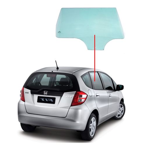 Vidro-De-Porta-Traseira-New-Fit-09-13-Lado-Direito Vidro-De-Porta-Traseira-New-Fit-09-13-Lado-Direito