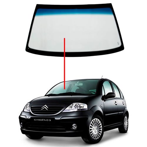 Parabrisa-C3--2003-a-2012---Verde Parabrisa-C3--2003-a-2012---Verde