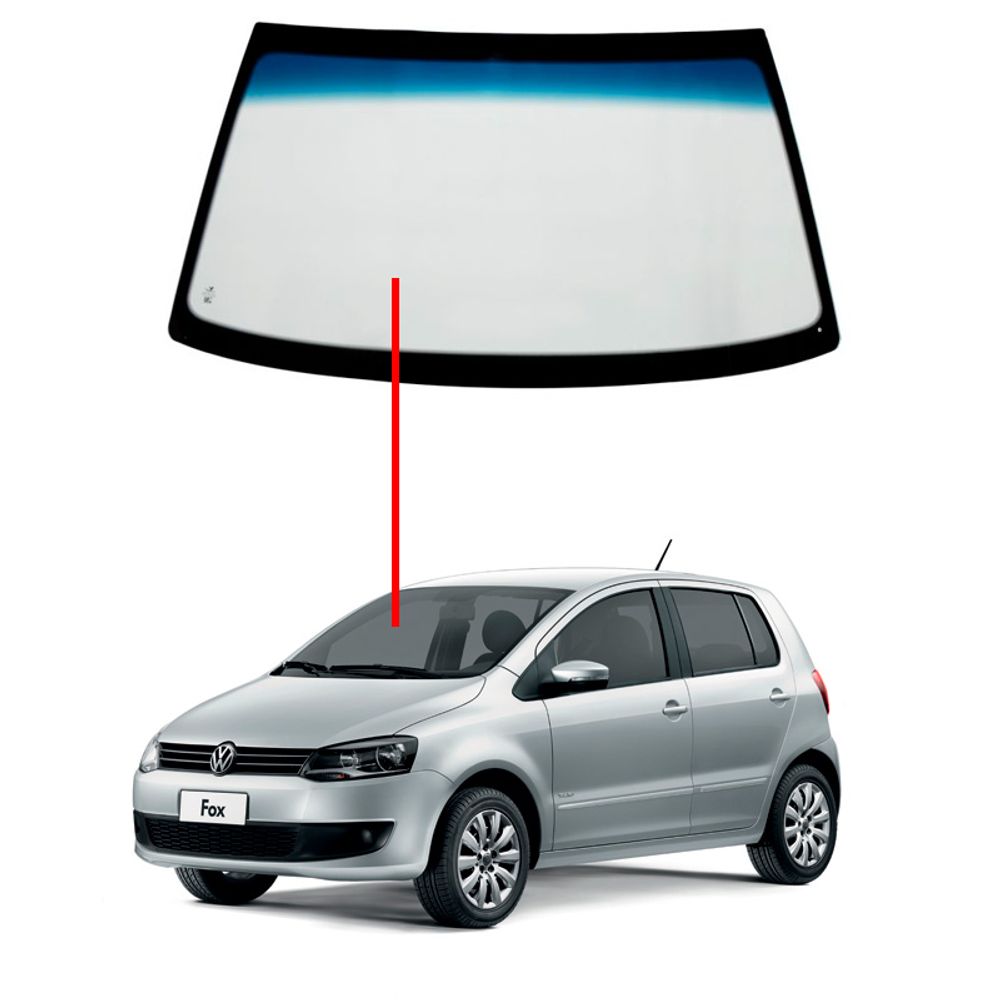 Parabrisa VW Fox 2006 ate 2022 Degradê (PASTILHA QUADRADA) - Bite Auto ...