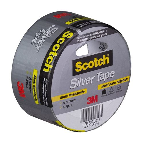 Fita-Silver-Tape-Scotch-Cinza-45mm-X-5m-3m-Oficial