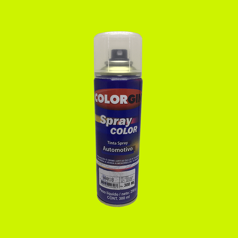 Tinta-Spray-Automotiva-Colorgin-Amarelo-Fluorescente-300mL