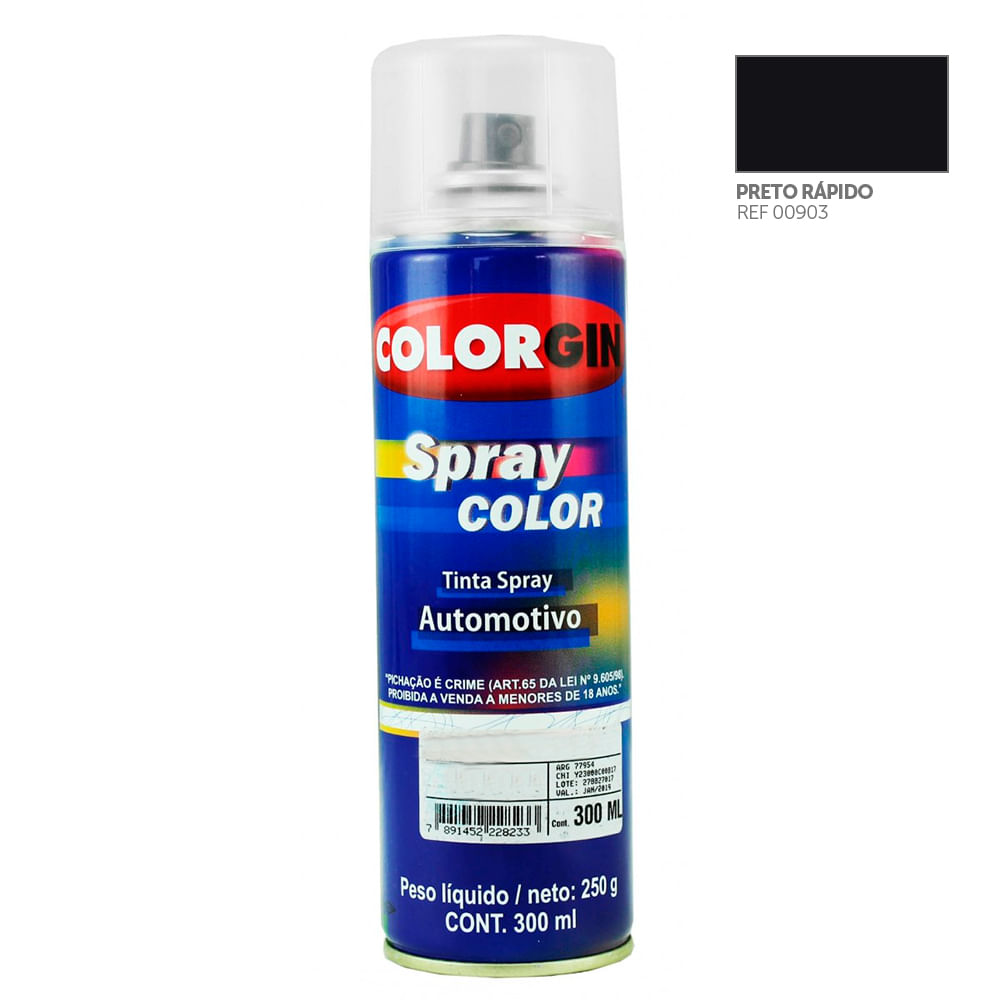 Tinta-Spray-Automotiva-Colorgin-Preto-Rapido-300mL