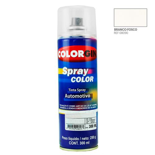 Tinta-Spray-Automotiva-Colorgin-Azul-Zaphiro-300mLTinta-Spray-Automotiva-Colorgin-Branco-Fosco-300mL