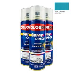 Caixa-com-3-UN-Tinta-Spray-Automotiva-Colorgin-Azul-Caicara-300mL