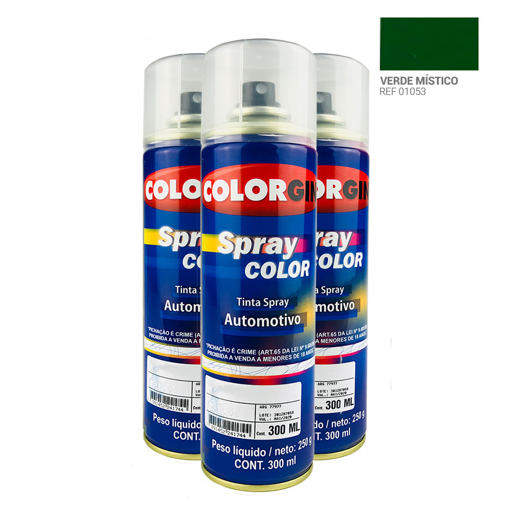 Caixa-com-3UN-Tinta-Spray-Automotiva-Colorgin-Verde-Mistico-300mL