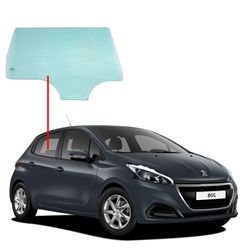 Vidro-Porta-Traseira-Peugeot-208-Lado-Direito