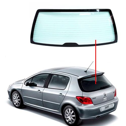 Vidro-Vigia-307-Hatch-2001-a-2011-Termico-Verde-Com-Furo-limpador Vidro-Vigia-307-Hatch-2001-a-2011-Termico-Verde-Com-Furo-limpador