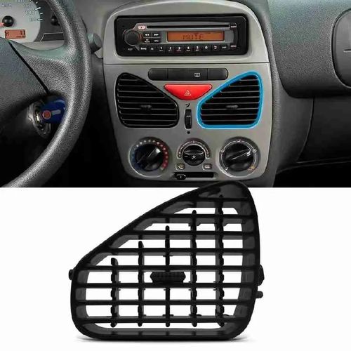 Difusor-Central-Painel-Palio-2001-ate-2011-Lado-Direito---Preto Difusor-Central-Painel-Palio-2001-ate-2011-Lado-Direito---Preto