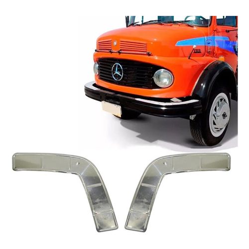 Aluminio---Parachoque-Mercedes-Benz-Cara-preta-Lado-Esquerdo Aluminio---Parachoque-Mercedes-Benz-Cara-preta-Lado-Esquerdo