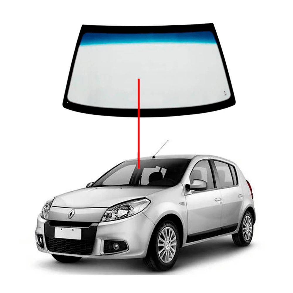 Parabrisa Sandero Duster 2005 a 2016 2017 2018 Degradê - Bite Auto Peças