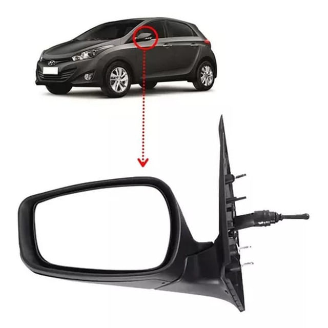 Espelho Retrovisor Logan/Sandero 2010/ C/controle Lado Esquerdo | Bite