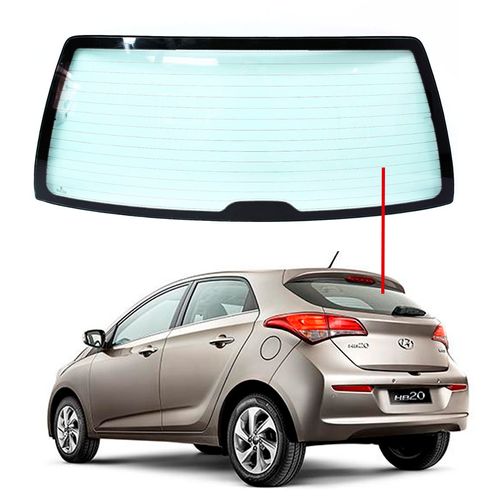 Vidro_Vigia_HB20_Hatch_2012_a_2018_Termico_Verde_C-_Furo Vidro_Vigia_HB20_Hatch_2012_a_2018_Termico_Verde_C-_Furo